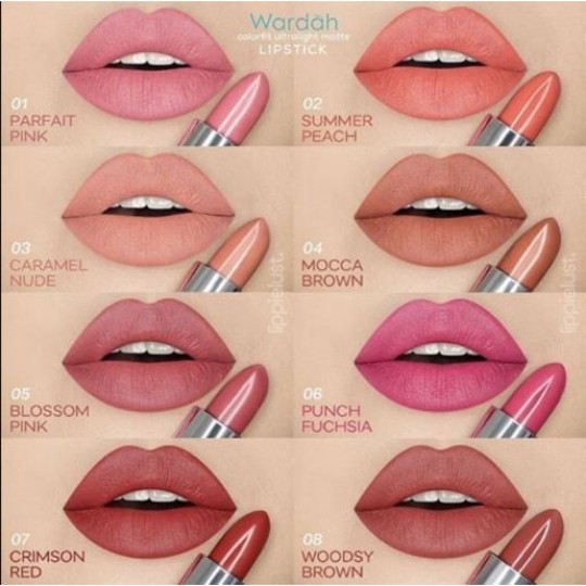 ⭐ BAGUS ⭐ WARDAH COLORFIT ULTRALIGHT MATTE LIPSTICK | New Series