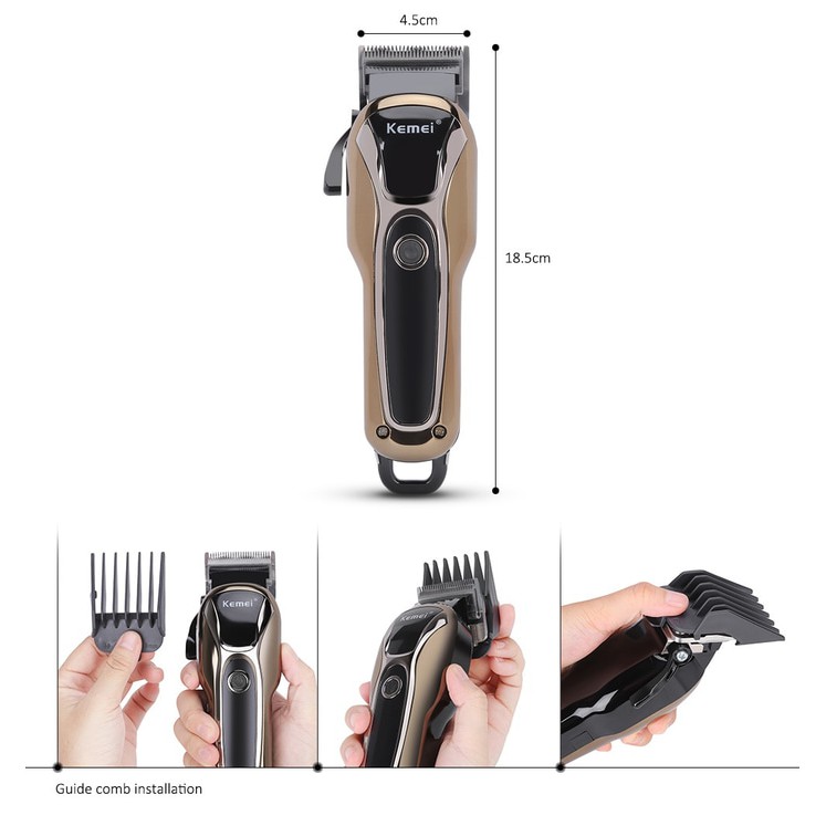 KEMEI KM 1990 Alat Cukur Rambut Turbo Hair Clipper Cordless KM-1990 KM1990 Original