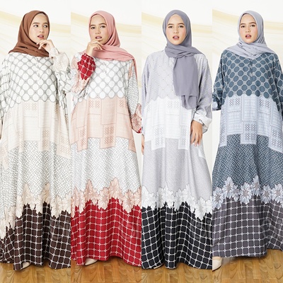 Gamis Jumbo Chanel Silk Ld 130 cm Feby Maxi Original Binti