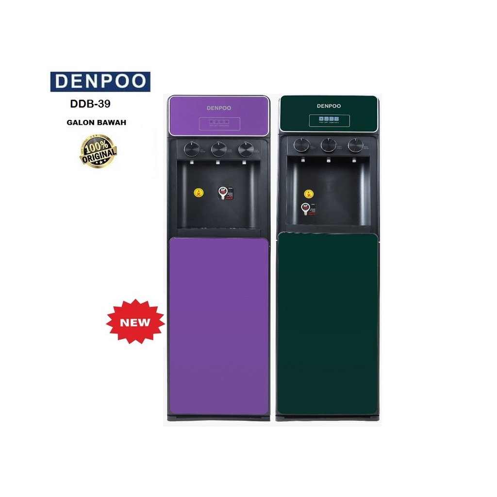 Denpoo DDB-39 Dispenser Air Gallon Bawah (NON Kompresor) 3 Kran Panas Dingin 190 Watt