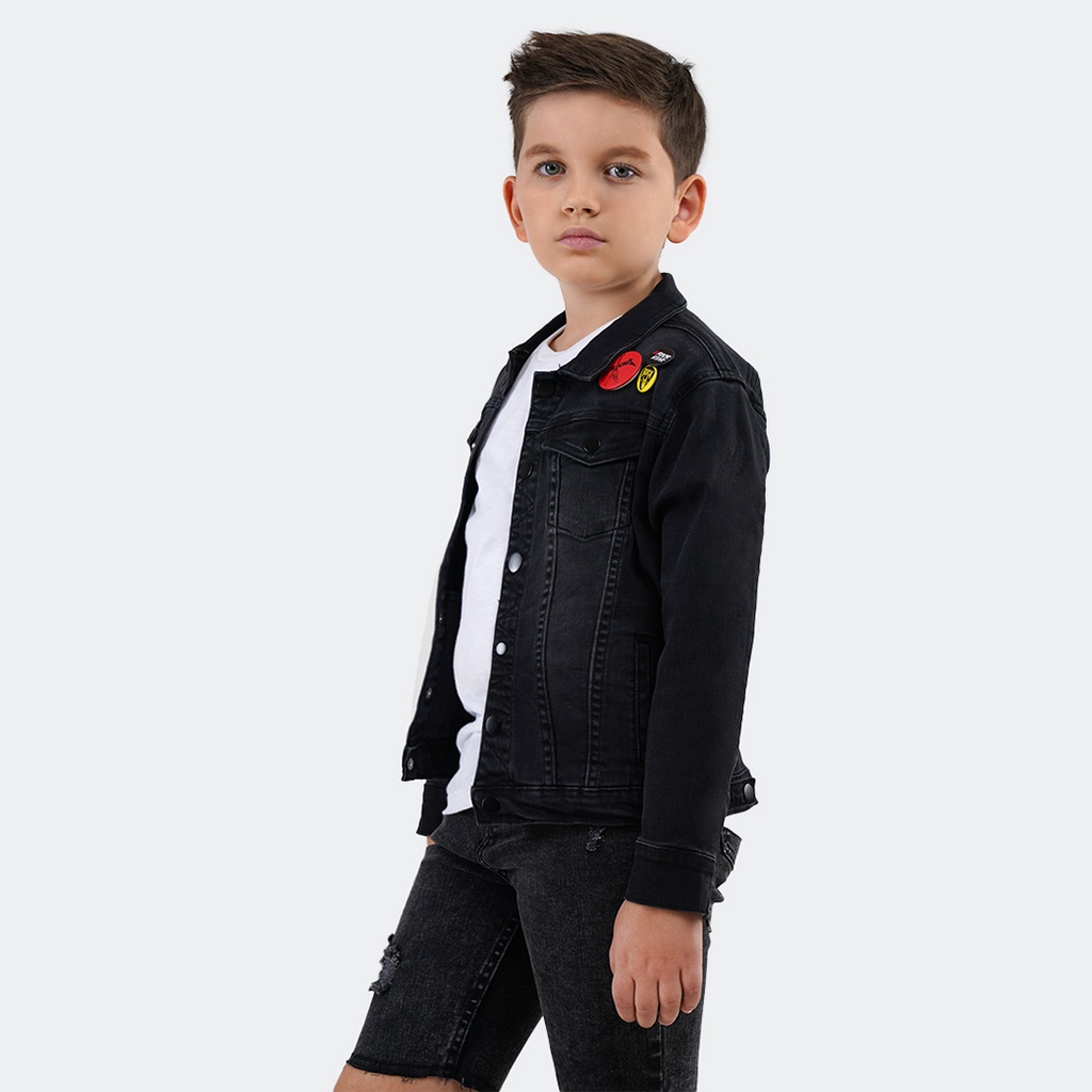 CELCIUS KIDS Jaket Trucker Denim L03000007K Hitam