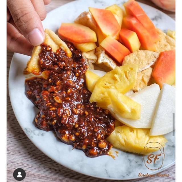 

Rujak manis khas ambon ( bumbu + buah)