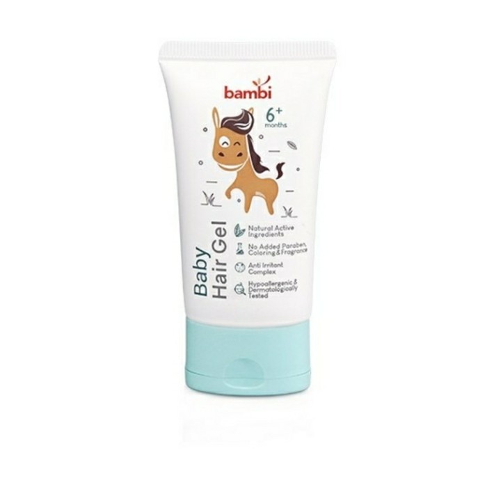 Bambi Hair Gel (Tube) Minyak Rambut Gel Bayi 50ml 8393