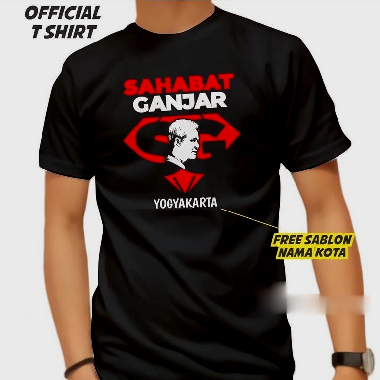 KAOS PRIA DISTRO SAHABAT GANJAR / GANJAR PRANOWO / GANJARIST MERCHANDISE