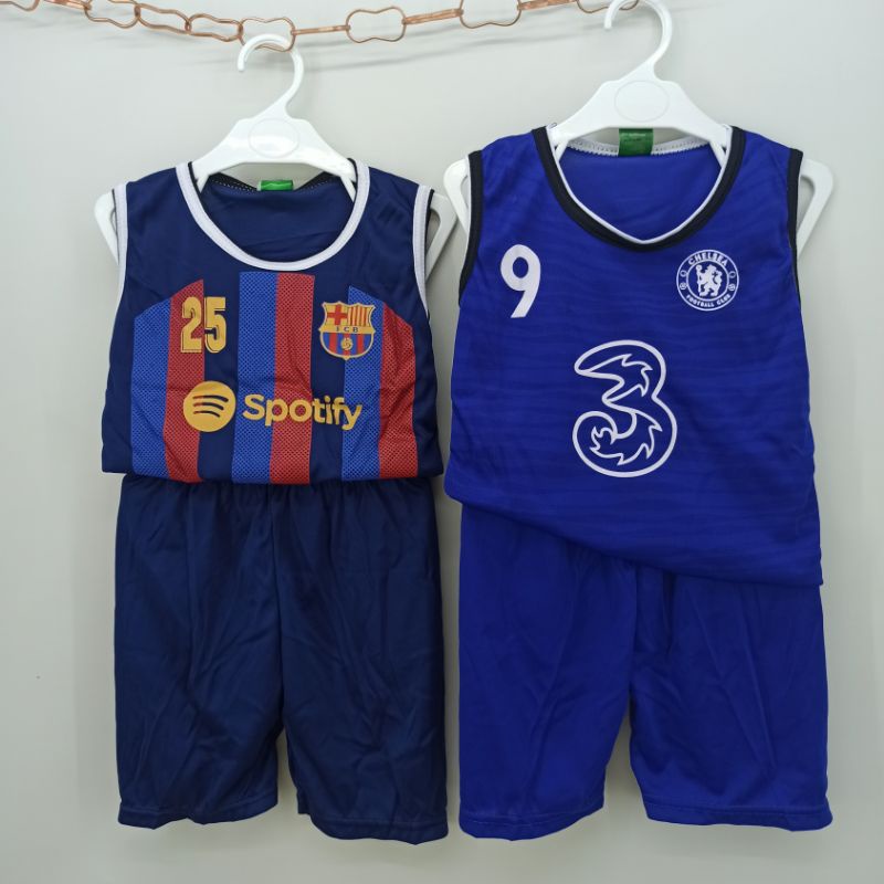 Ss#6001 Setelan Anak Laki-laki Singlet Bola size 6bulan - 4tahun