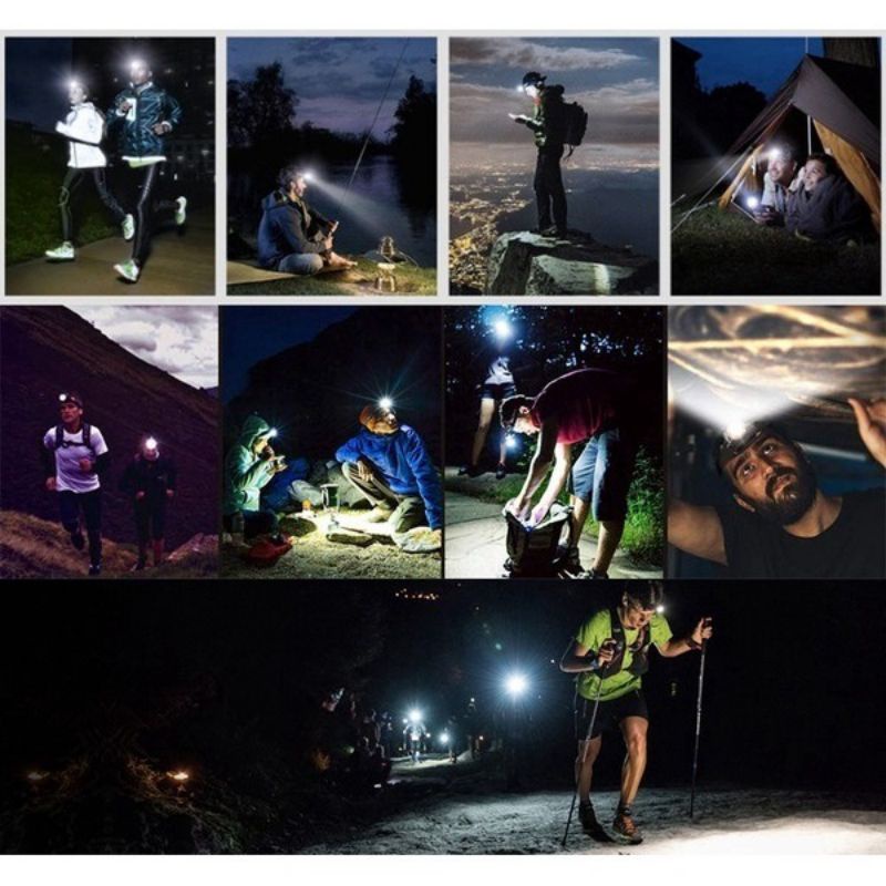 Lampu Senter Kepala Highlight LED COB