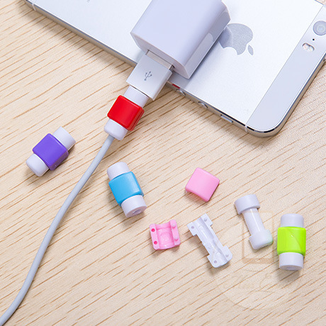 Cover Pelindung Kabel Data / Charger Usb / Earphone Bahan Silikon