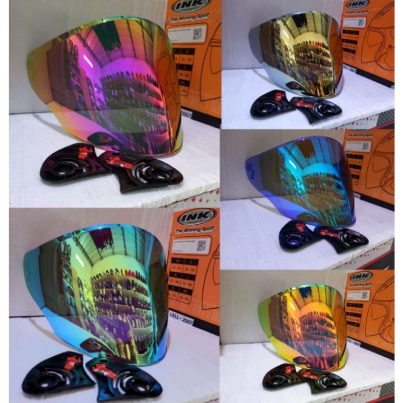 kaca helm Flat visor kyt galaxy flat r free rachet