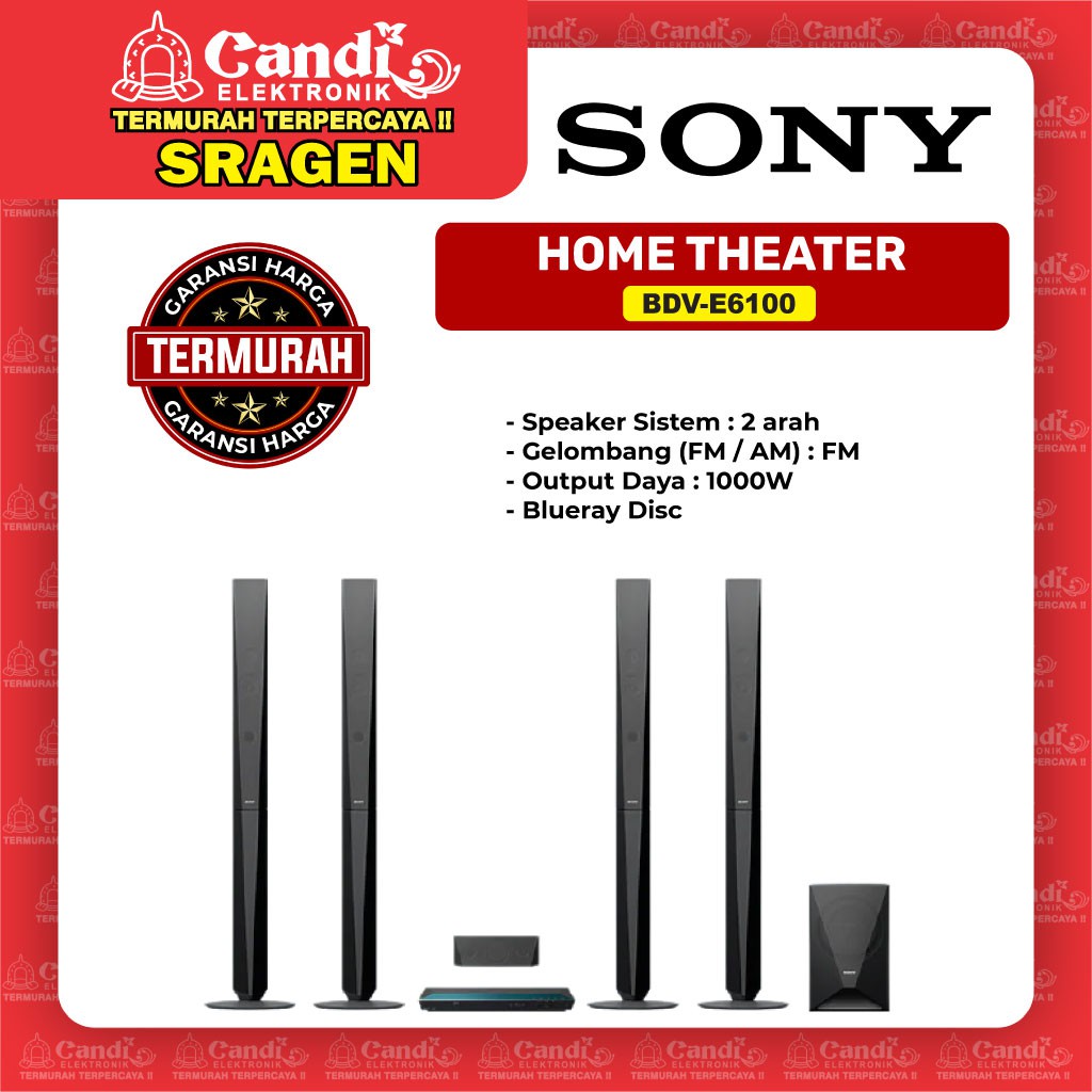 SONY Home Theater - BDV E6100