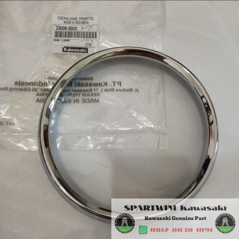 Rim headlamp lingkaran ring lampu depan W175 W 175 original kawasaki