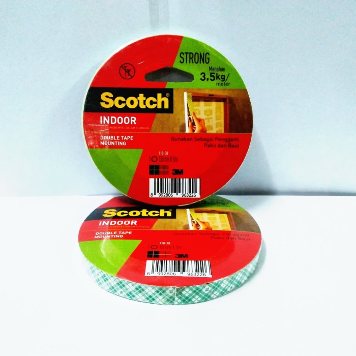

Cuci Gudang Double Tape Busa 3M / Mounting Tape 12 Mm X 3 Meter Hemat