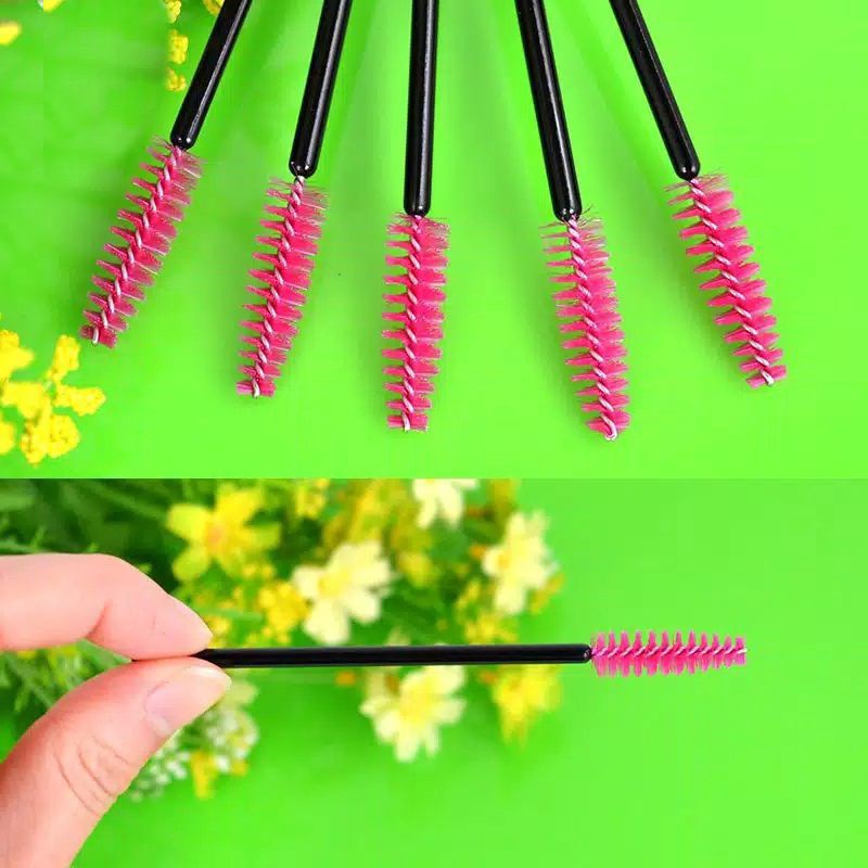 Mascara Wand Sisir Kuas Sikat Eyelash Extention Bulu Mata