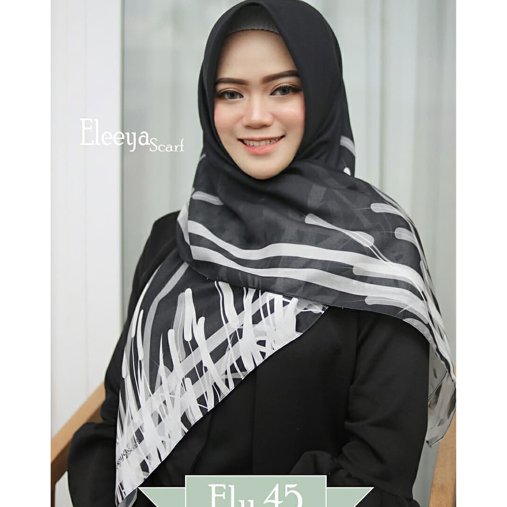 HIJAB SEGIEMPAT MOTIF PRINTING II Eleeya Scarf ELY 45