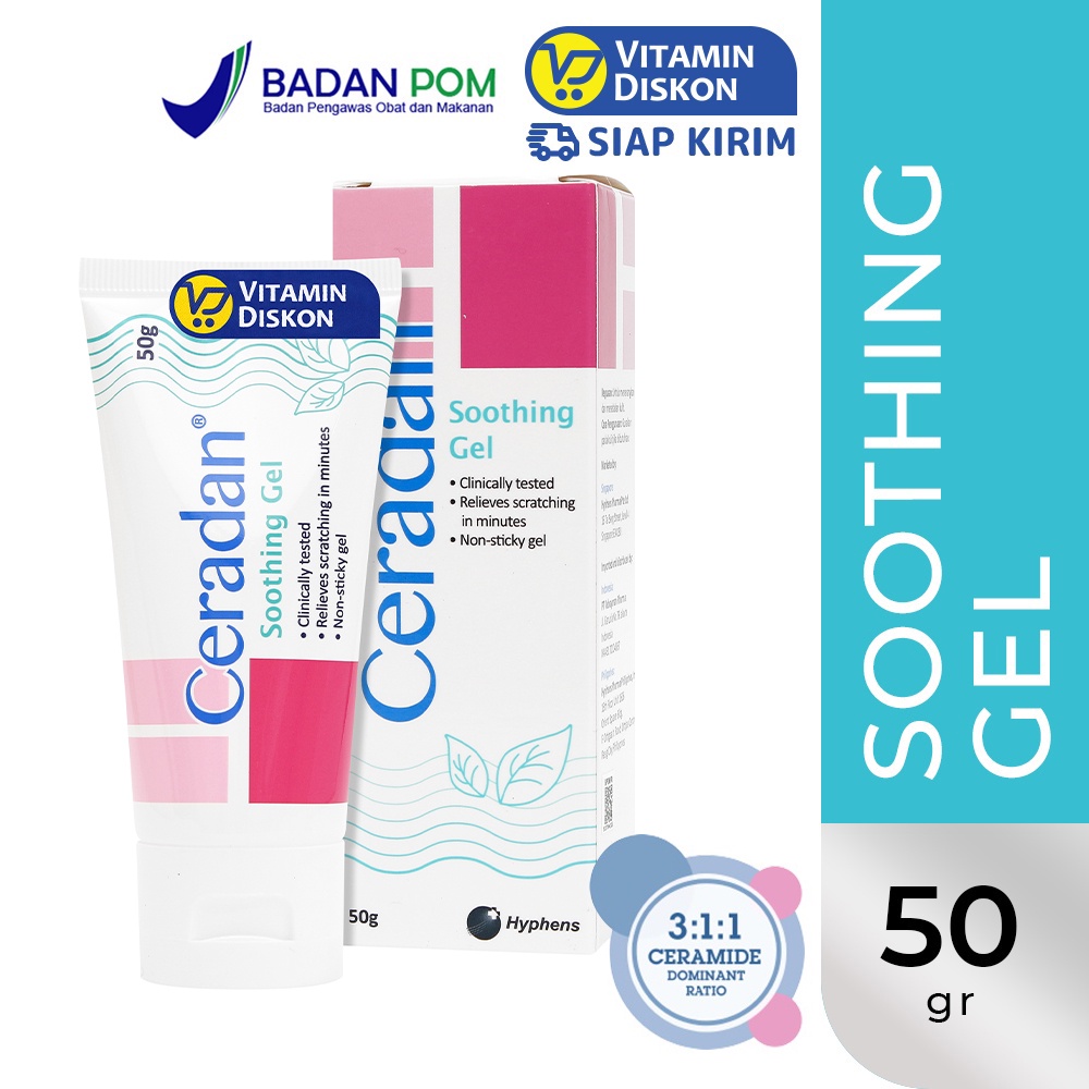 Ceradan Gel Pereda Gatal Pada Kulit Soothing Gel 50 Gr