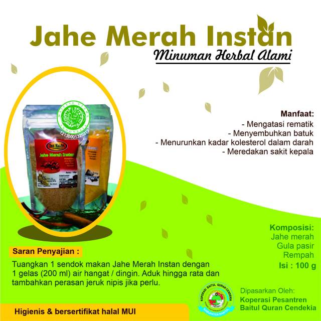 

Jahe Merah Instan