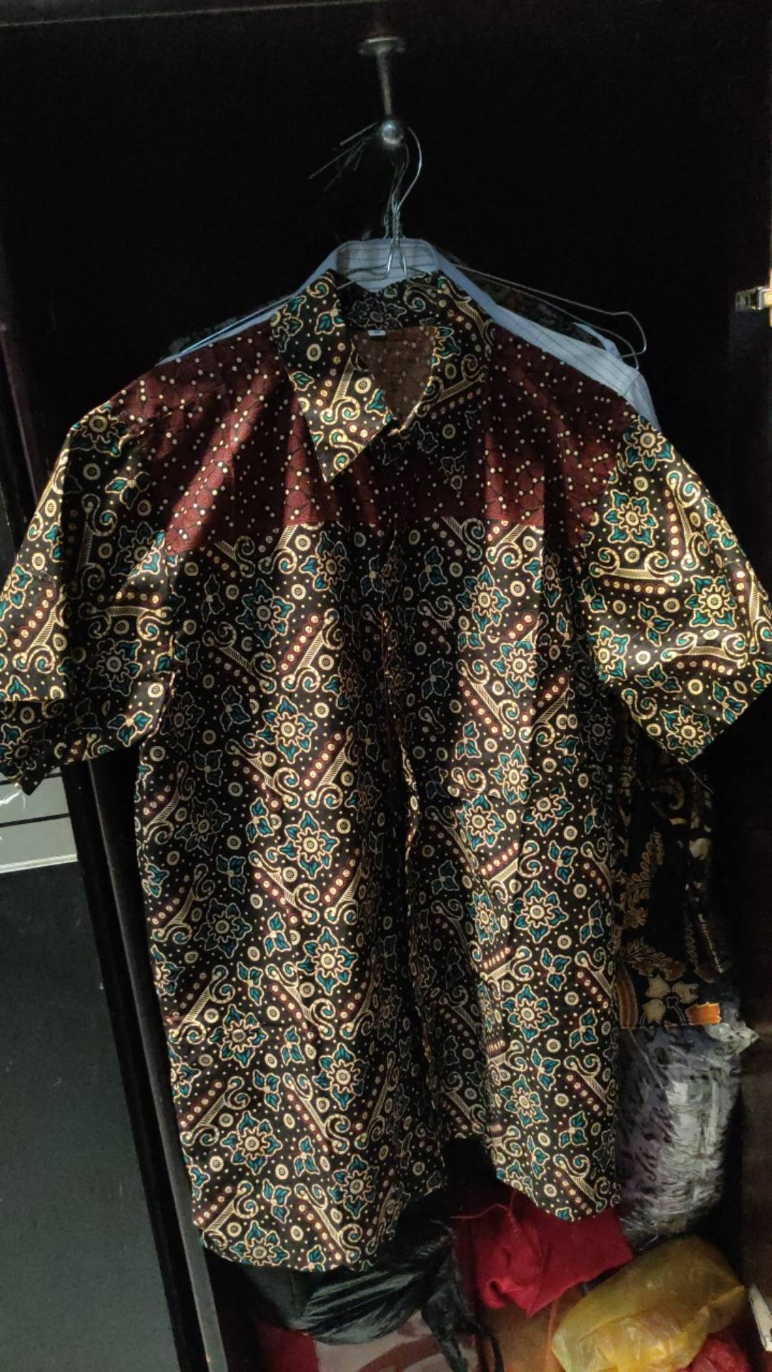 Kemeja Batik Lengan Panjang 021 Distro Batik Hrb026 Hem Batik Murah Seno Sogan Bakung Padi Manggar