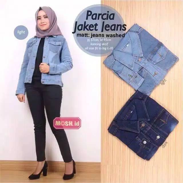 Temukan Jaket jeans polos.allsize.ld.98.pjg.65.yg biasa makai.s.m.l.xl.muat.