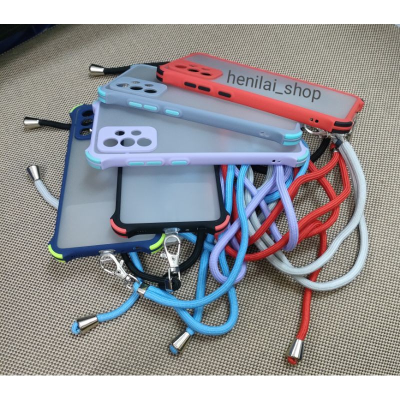 CASE XIAOMI POCO F3 POCO M3 POCO X3 HARDCASE MY CHOICE CRACK PROTECT CAMERA+TALI LANYARD TALI HP