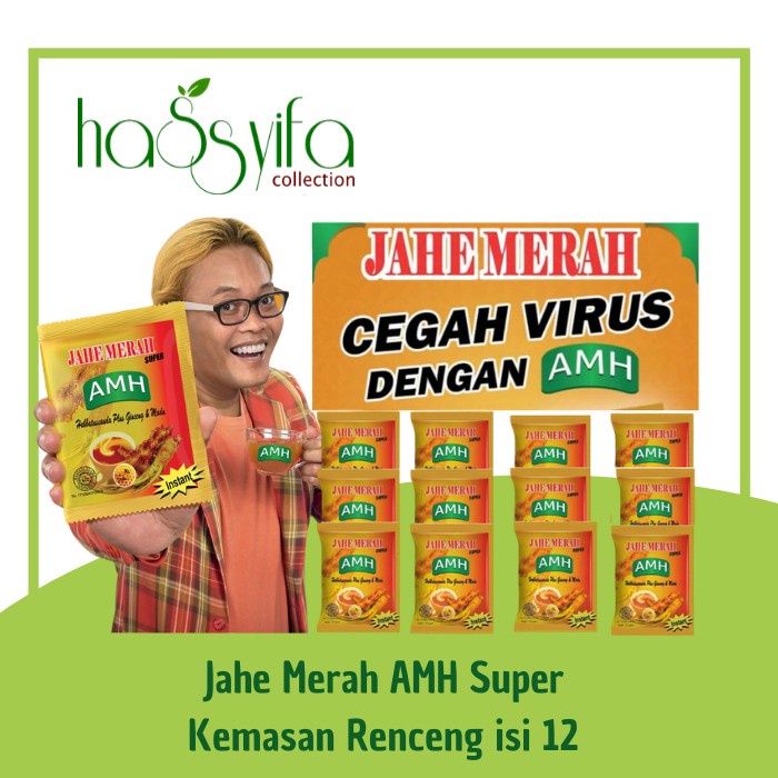 

TRADISIONALMINUMAN- AMH JAHE MERAH SUPER HABBATUSSAUDA KEMASAN RENCENG ISI 12 SACHET -MINUMAN-