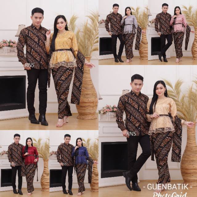 COUPLE NIRMALA couple kebaya brokat tille pake selendang