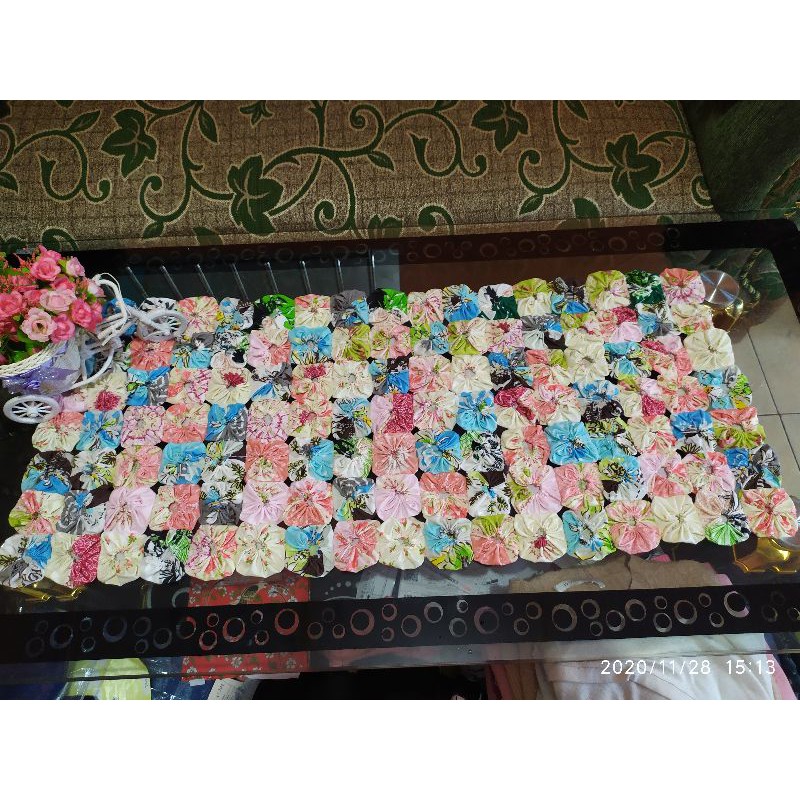taplak meja kain perca kotak