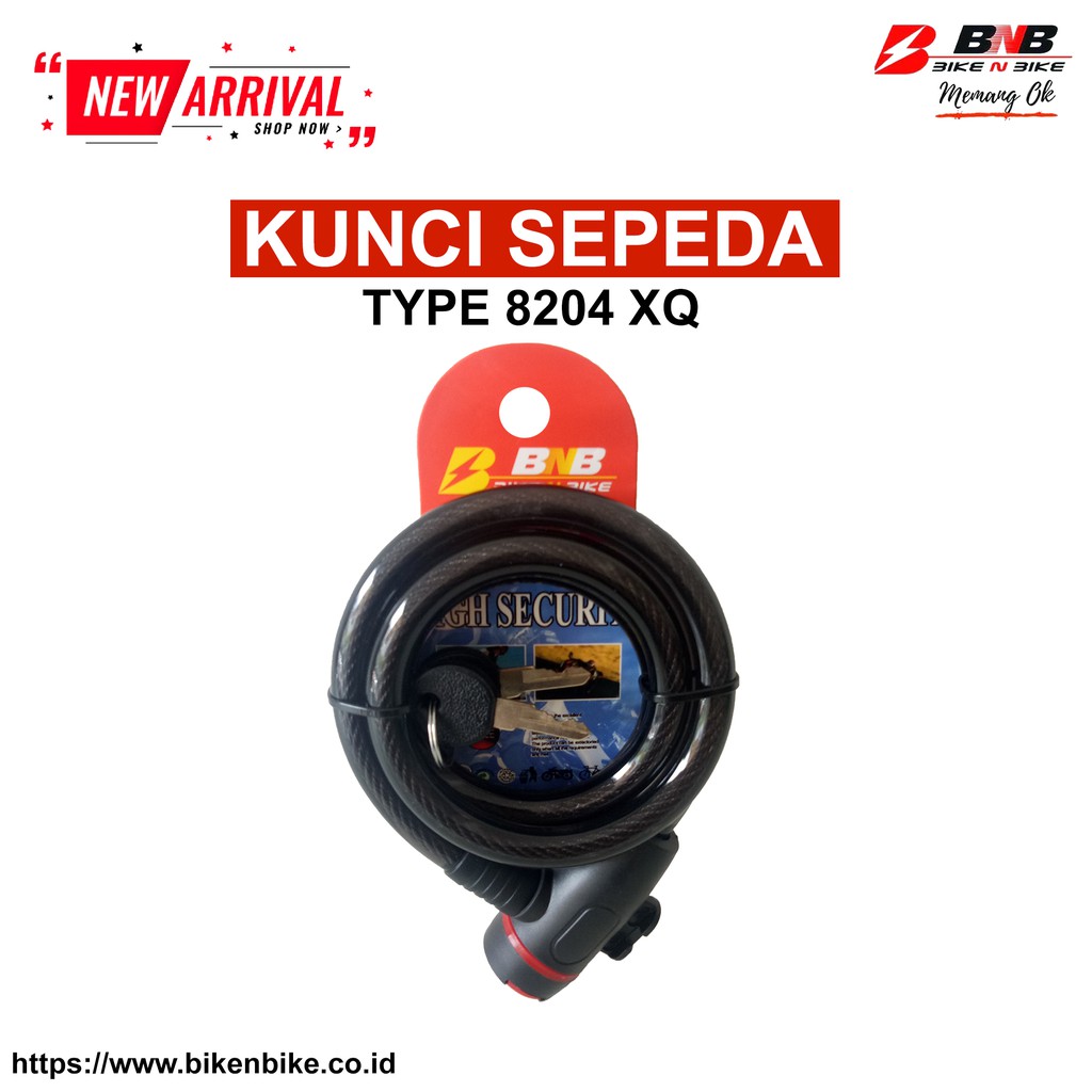Bike N Bike - Kunci Sepeda BNB 8209 High Security-Hitam