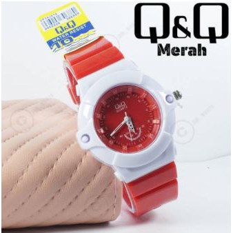 (Dikirim Dari Jakarta) Cod bayar Ditempat Jam Tangan Q&amp;Q 5422 Case Putih