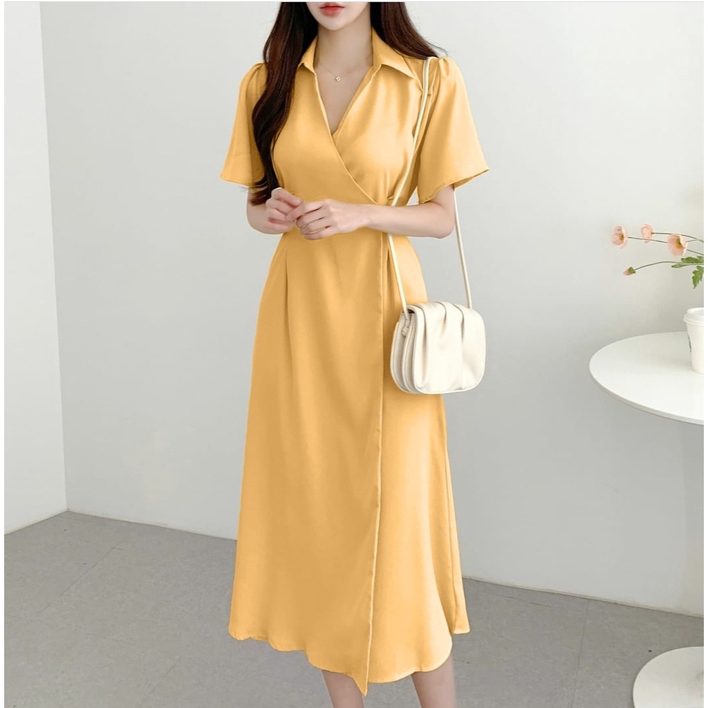 [HNFK] Dress Syani / Dress Wanita Korea / Casual Dress / Pakaian Wanita Dress / Dress Kondangan / Dress