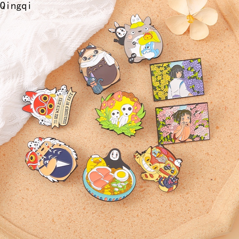 Bros Pin Enamel Desain Anime Spirited Away Totoro Untuk Koleksi