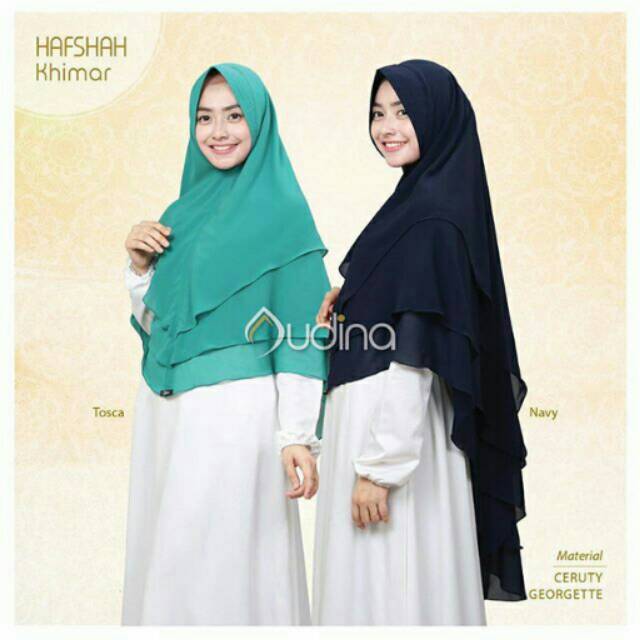 Khimar pinguin 3 layer khimar syari khimar ceruti georgette khimar pad antem  elmina hijab syari