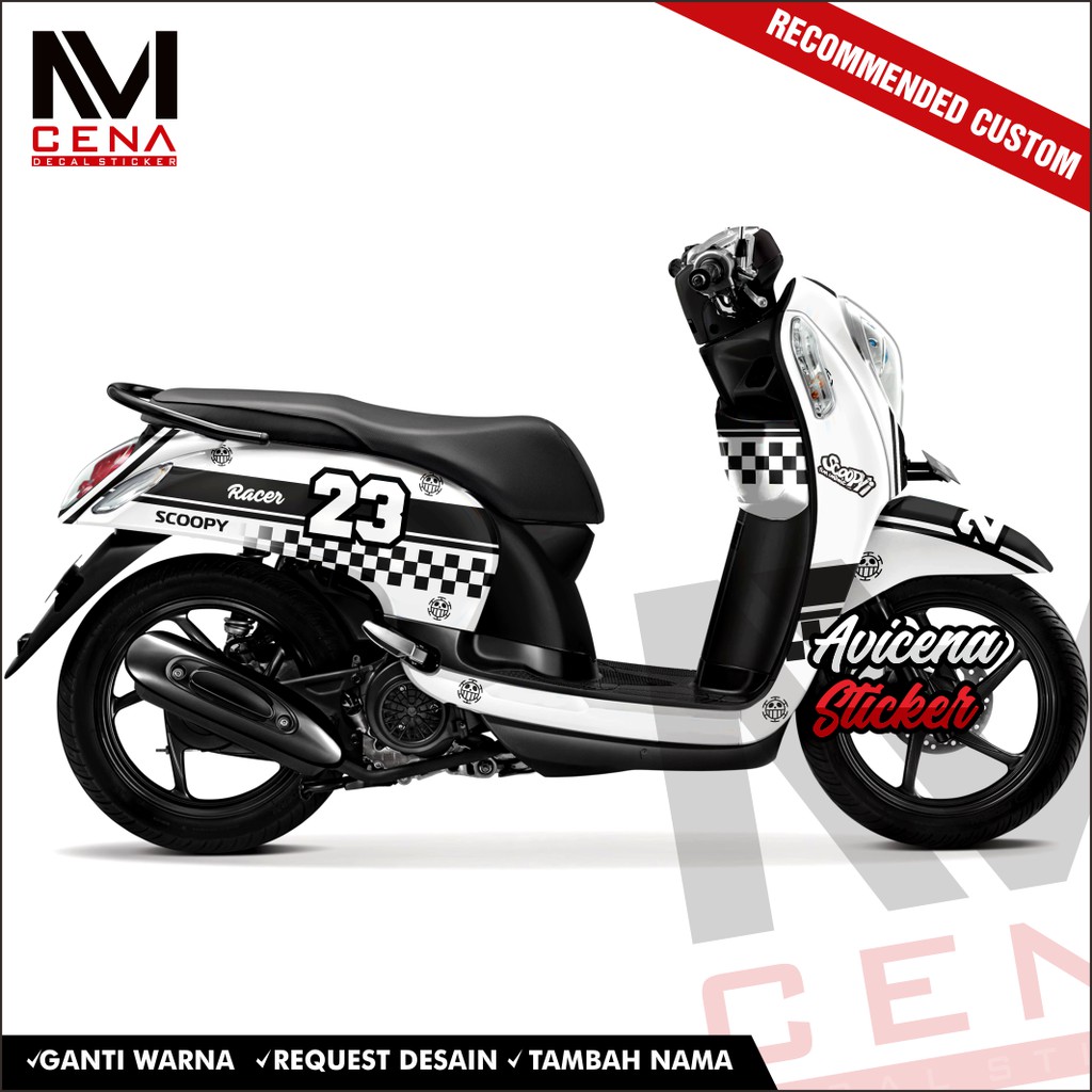 Sticker Decal scoopy full body Decal Sticker Scopy New Fi 2014 2015 2016 2017 Full Body retro