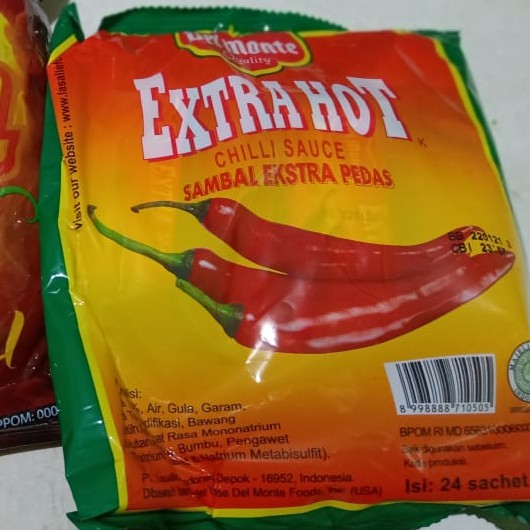 

Saus Sambal isi 24 sachet EXTRA PEDAS