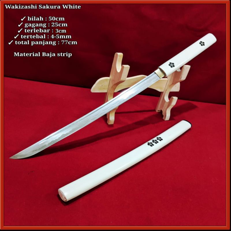 WAKIZASHI SHIRASAYA SAKURA VARIAN WARNA HOBI KOLEKSI BISA COD