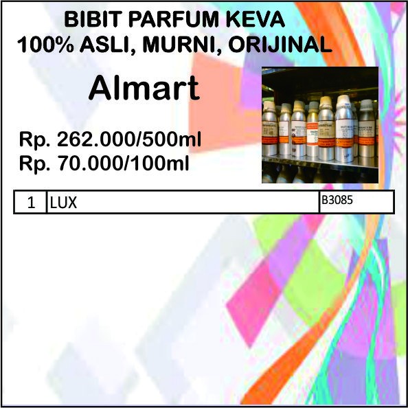 bibit biang parfum murni keva asli original 50ml lux