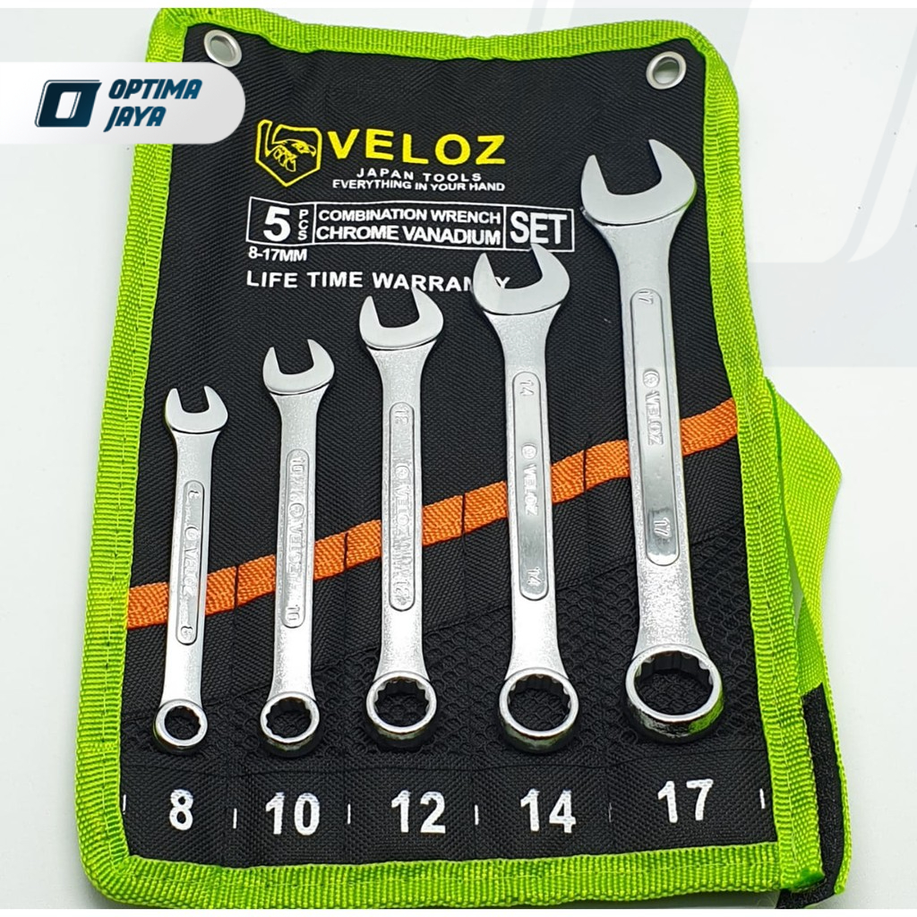 Kunci Pas Ring Set 8~17mm Veloz 5Pcs