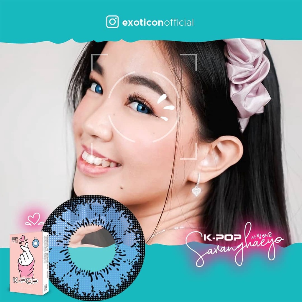 Softlens X2 K-POP DIA 16.00mm MINUS Black (-6.50 s/d -10.0) / KPOP Lensa Kontak /BS