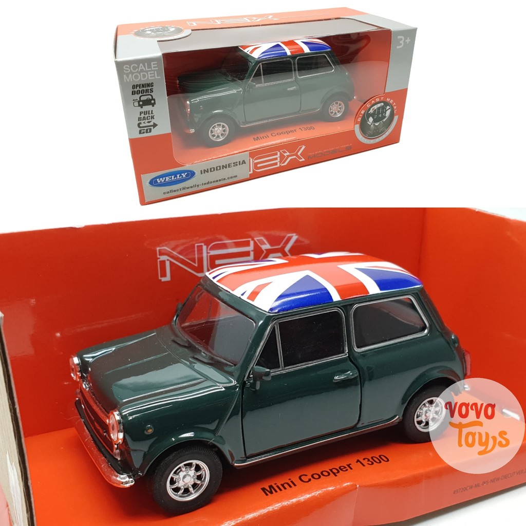 Miniatur Mobil Mini Cooper 1300 Welly 1/32