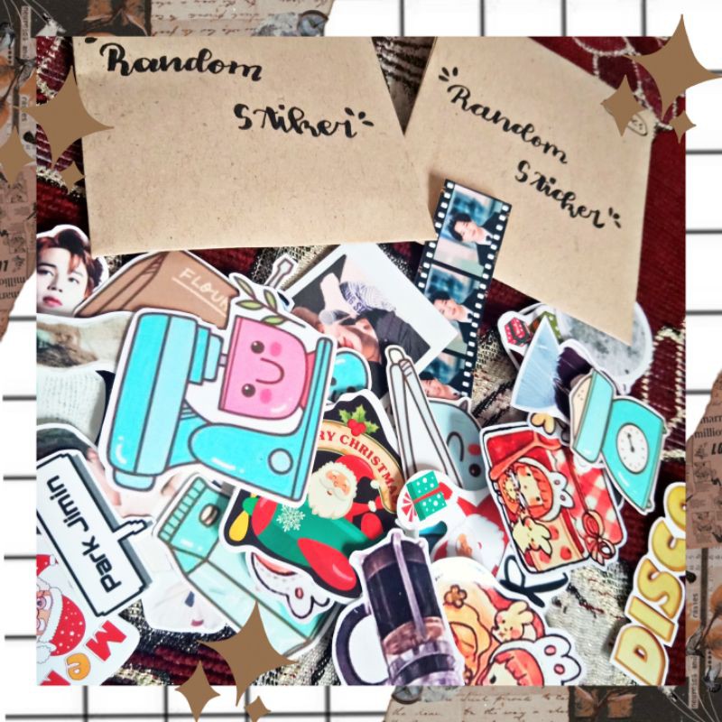 

Random Stiker aesthetic harga tertangkau (15pcs)