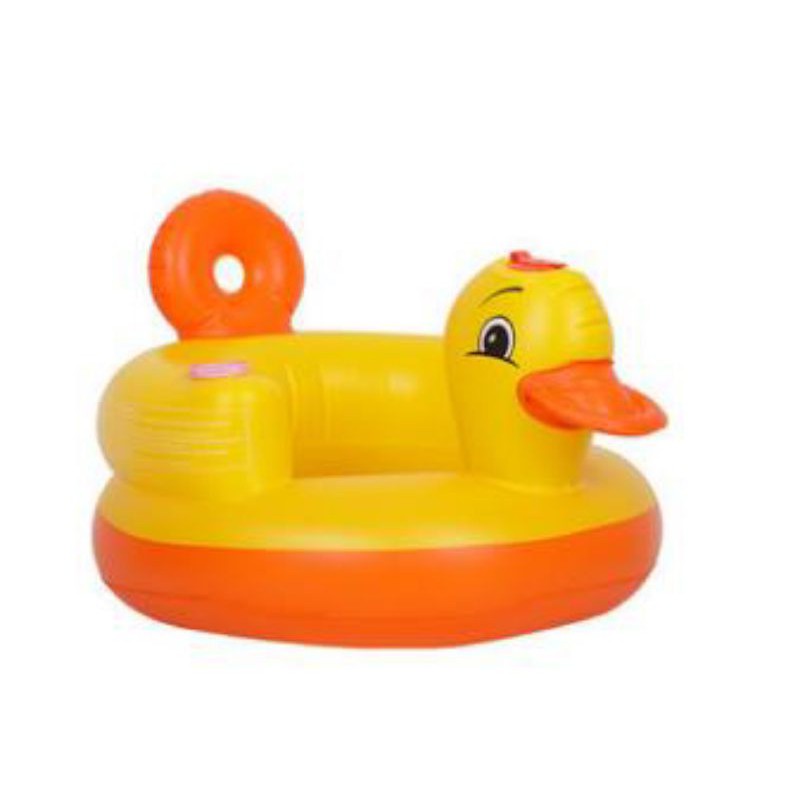 SOFA BEBEK [ADA MUSIK] KURSI POMPA BEBEK SOFA BAYI LIPAT TIUP ORIGINAL MURAH IMPORT Sofa Kursi Makan Bayi belajar duduk balon Baby Chair Model Tiup Bebek Dengan Music Musik