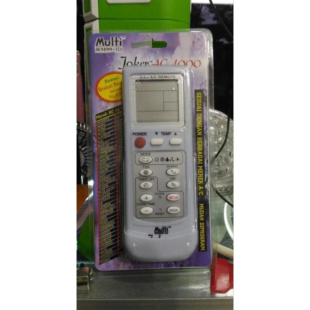 Remote Remot AC Air Condition Joker Universal Multi Rm99