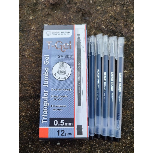 

12pcs Pulpen Bolpoint Bolpen Gel Safari 303