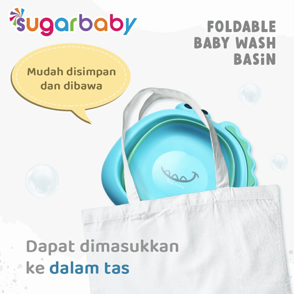 [BOUNCER BAYI INDONESIA] Sugarbaby Foldable Baby Wash Basin/Baskom Lipat Bayi/Ember Lipat Multifungsi Sugarbaby Foldable Baby Wash Basin/Ember Lipat/ Baskom Lipat Serbaguna BASKOM LIPAT ANAK UNTUK GANTI POPOK BAYI