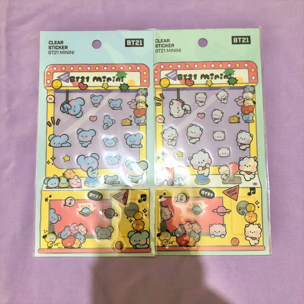 

[READY] BT21 MININI CLEAR STICKER