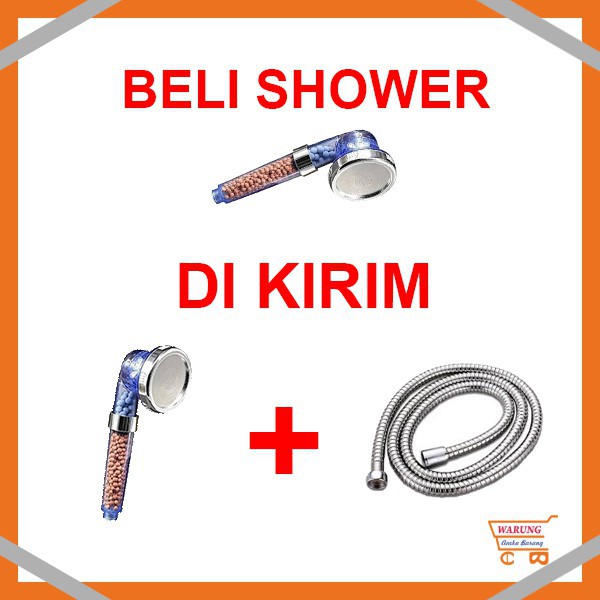 COD KEPALA SHOWER MANDI SET KAMAR MANDI HEAD HAND SHOWER AIR PANAS ION IONIZER FILTER SALON MURAH HH