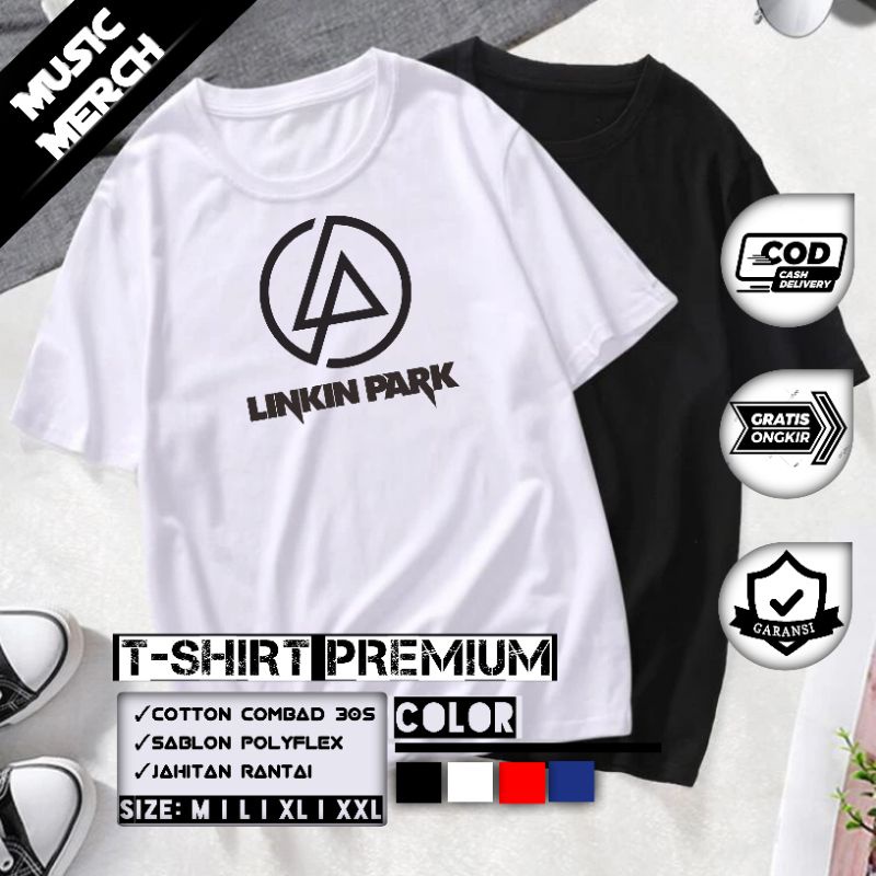 T shirt baju kaos distro pria original tshirt band branded laki laki cowok linkin park keren ori terbaru 2022 M006