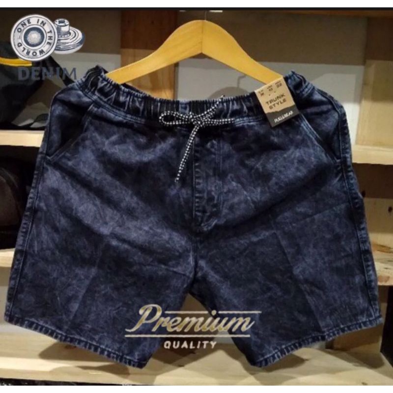 [BISA COD] Celana Jeans Pendek / Celana Pendek Boardshort / Kolor Pendek-Navy JEANS BROTSHOT