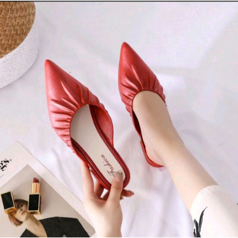 Sepatu Wanita Korea Selop Wanita Impor