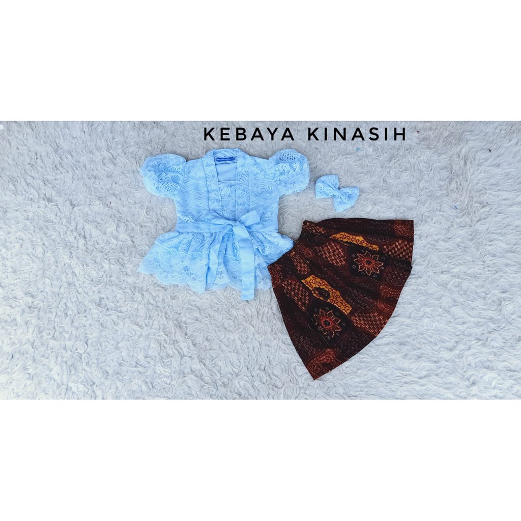 Kebaya Kinasih Baby Newborn/Kebaya Tedak Sinten/Baju Bayi Photo Shoot/Kostum Bayi Lucu