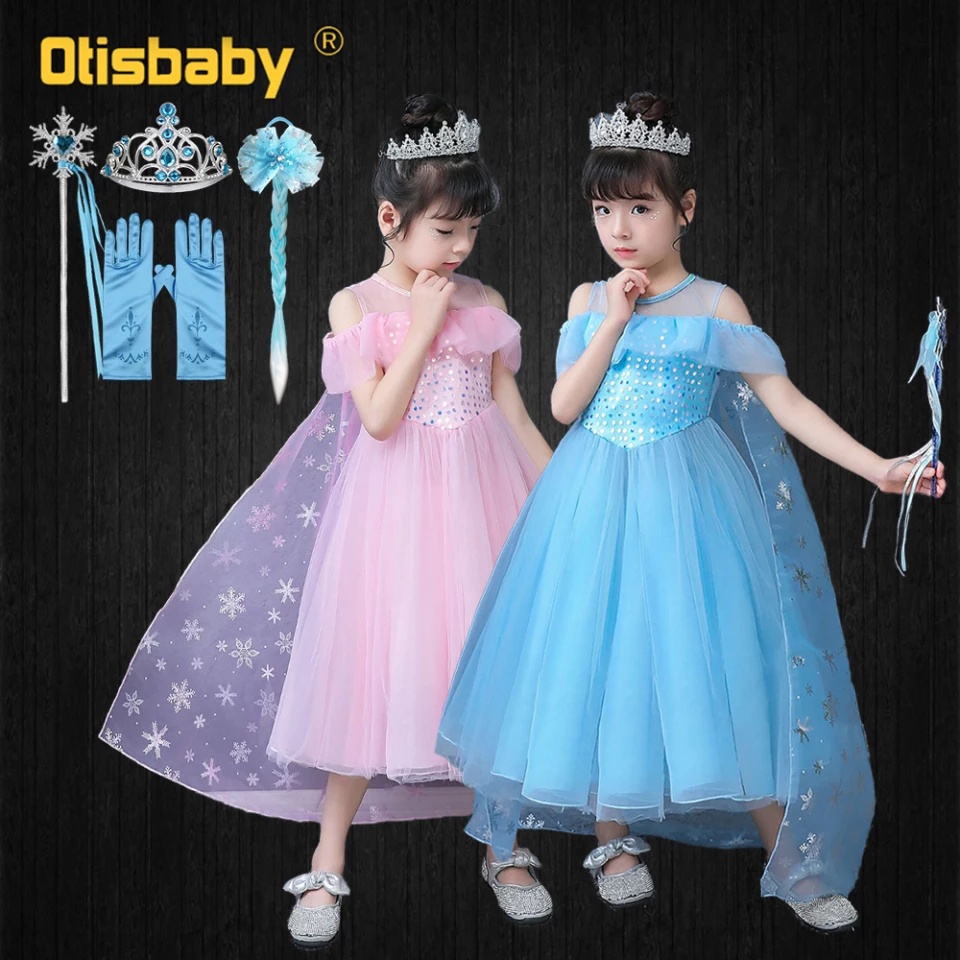 GRATIS AKSESORIS | baju anak princess perempuan | gaun anak perempuan | baju frozen anak perempuan | baju frozen | baju elsa frozen | baju elsa | gaun anak perempuan pesta | gaun frozen anak perempuan | gaun pesta anak perempuan | baju frozen 1 set