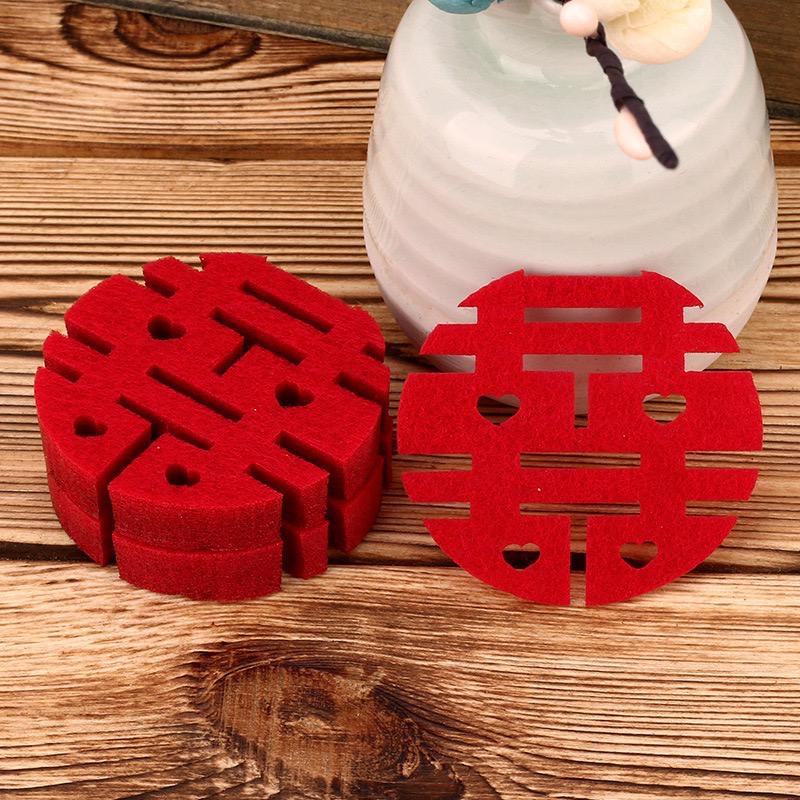 Taburan Tempat Tidur Dekorasi Pernikahan Shuang Xi Bulat isi 30 pc Mini Hand Throwing Dekorasi Sangj